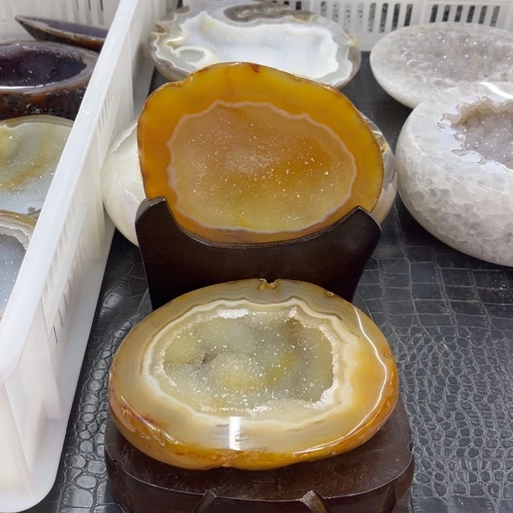 水晶未镶嵌珠宝半成品大黄盆