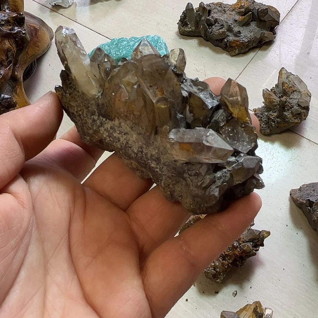 雨***花水晶珠宝半成品未镶嵌