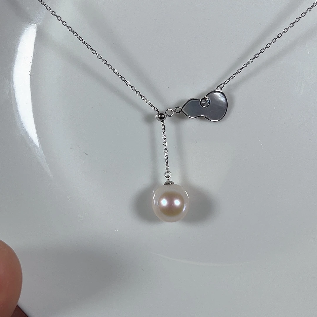 淡水珍珠颈饰银S925镶嵌