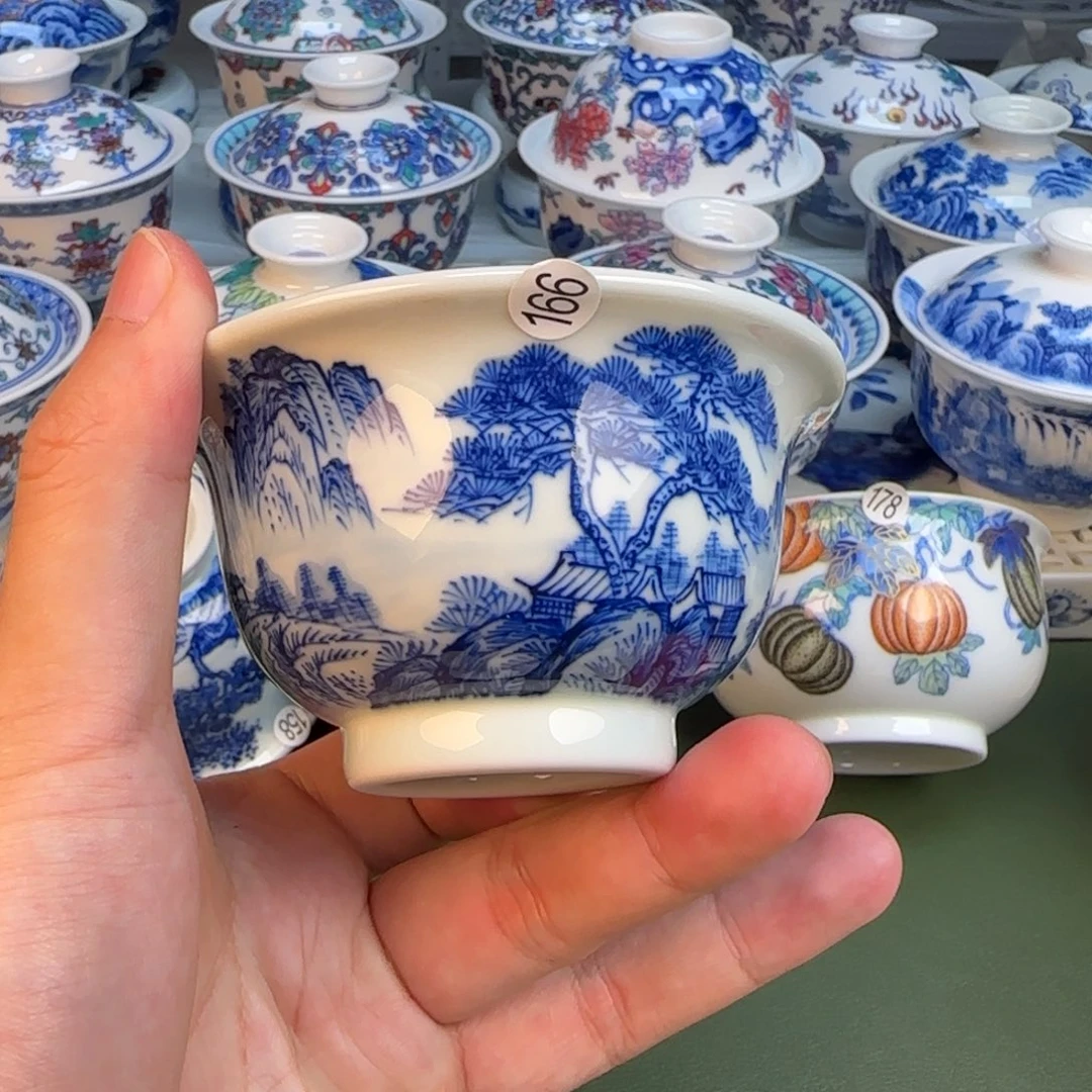 彦祖纯手工手绘茶具166
