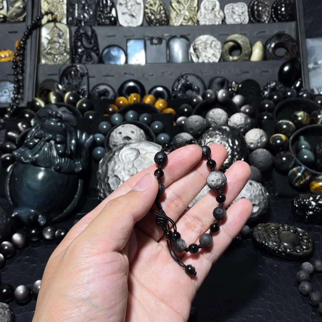 R****黑曜岩未镶嵌珠宝奇石