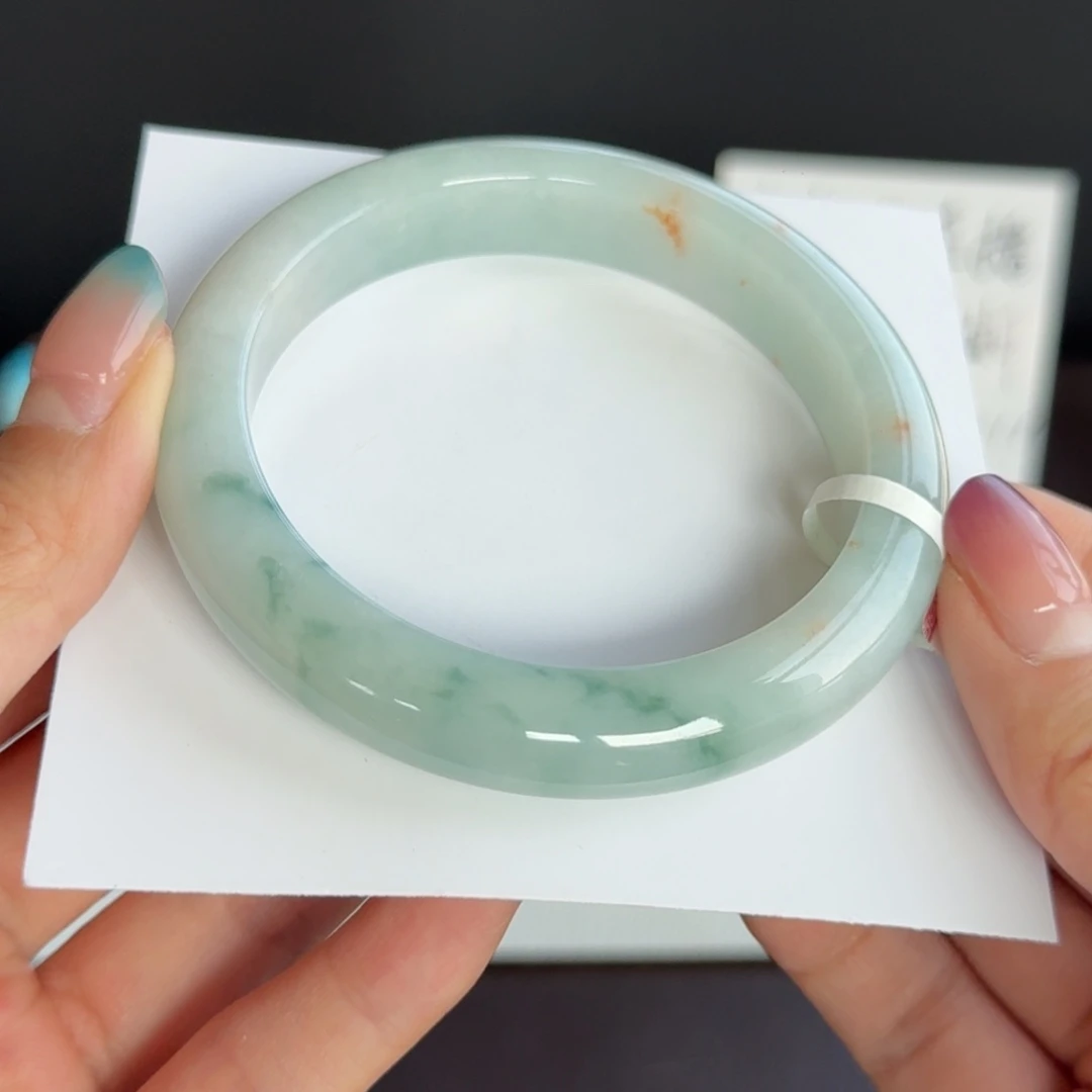 翡翠未镶嵌手镯18号 58.9