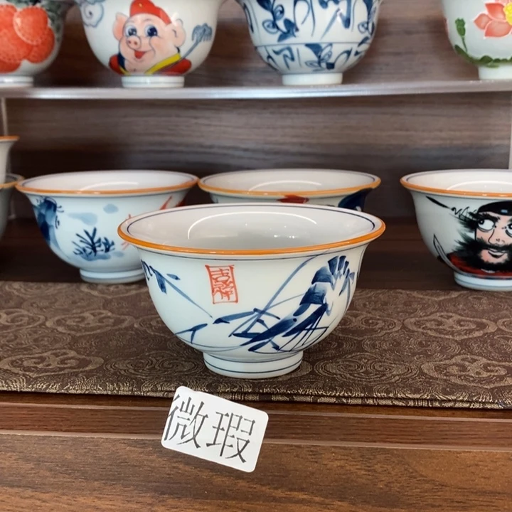 釉下老陶泥手工绘制