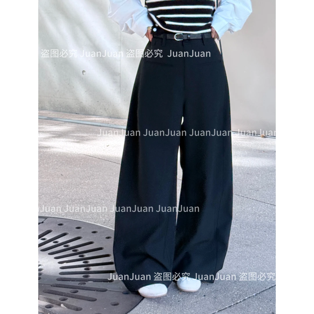 【时髦讯号】秋季新品高级感百搭欧货西装弯刀裤洋气