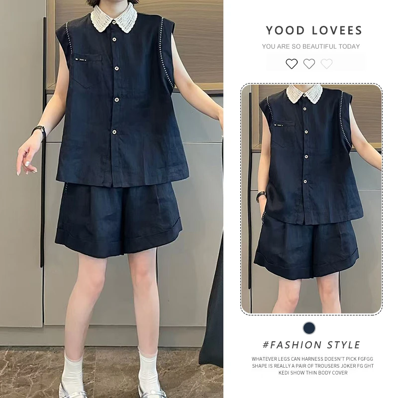 法式气质Polo领修身一整套2025年夏季新款时尚减龄潮流高级套装女