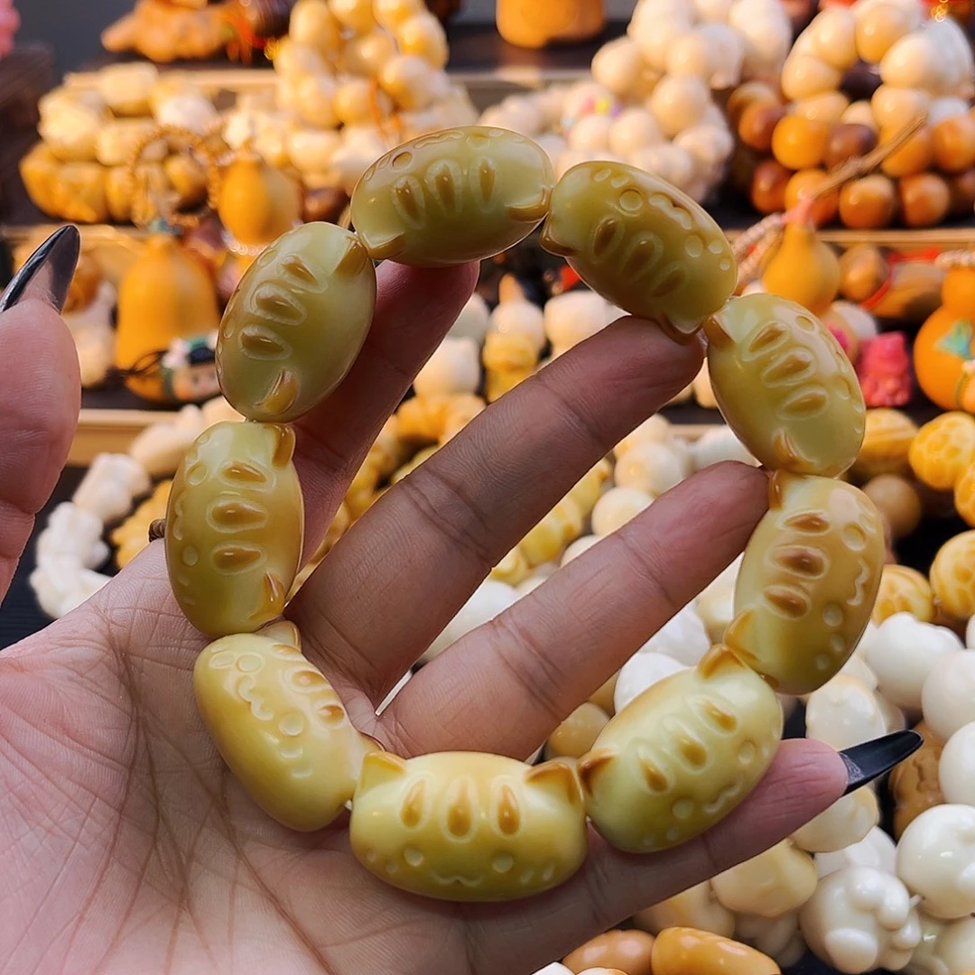 菩提根/象牙果手串炭烤法棍猫