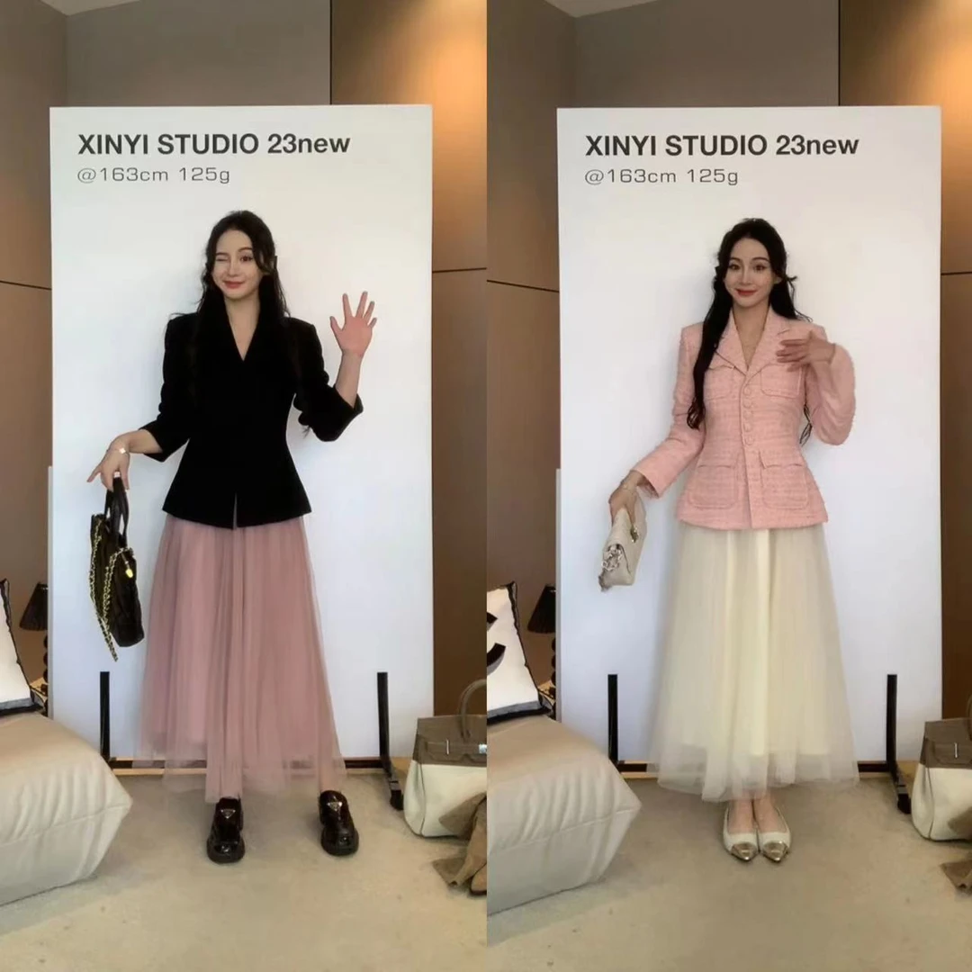 XINYI【财阀千金】秋冬收腰外套女韩版显瘦气质甜美外搭X623T02921