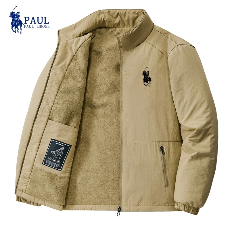 尼博格•保罗防风保暖男士加绒夹克冬季男装棉衣户外大码防寒服