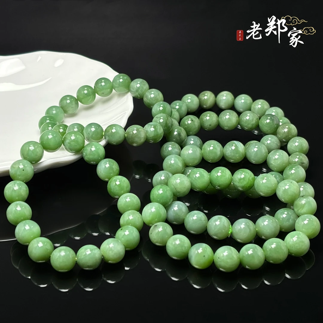 【老郑家】和田玉手串 多样性发一件 约12mm 微黑点