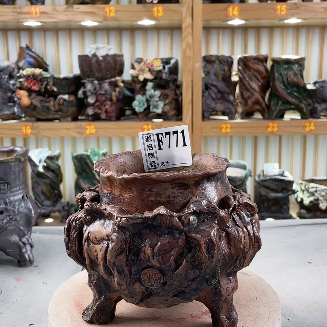 紫砂花盆手工制作默认微瑕771