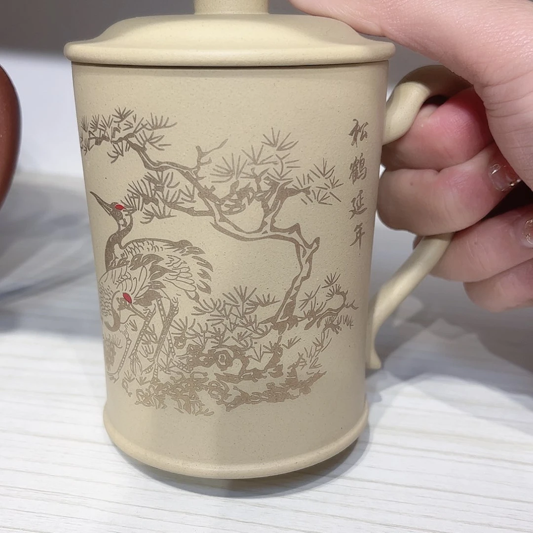 紫砂茶杯全部手工制作