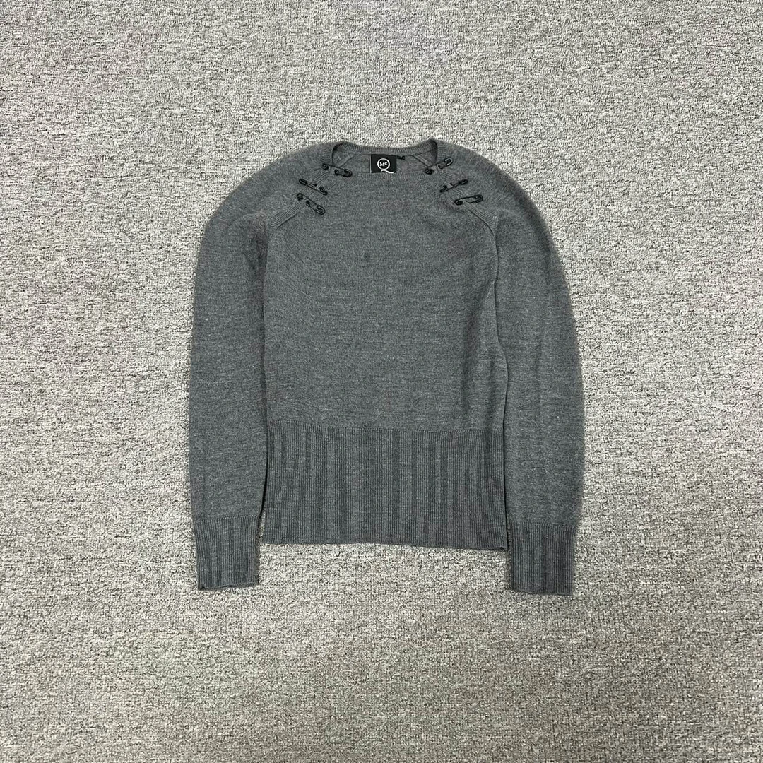 99新 Alexander McQueen/亚历山大·麦昆 麦昆 回形针 毛衣