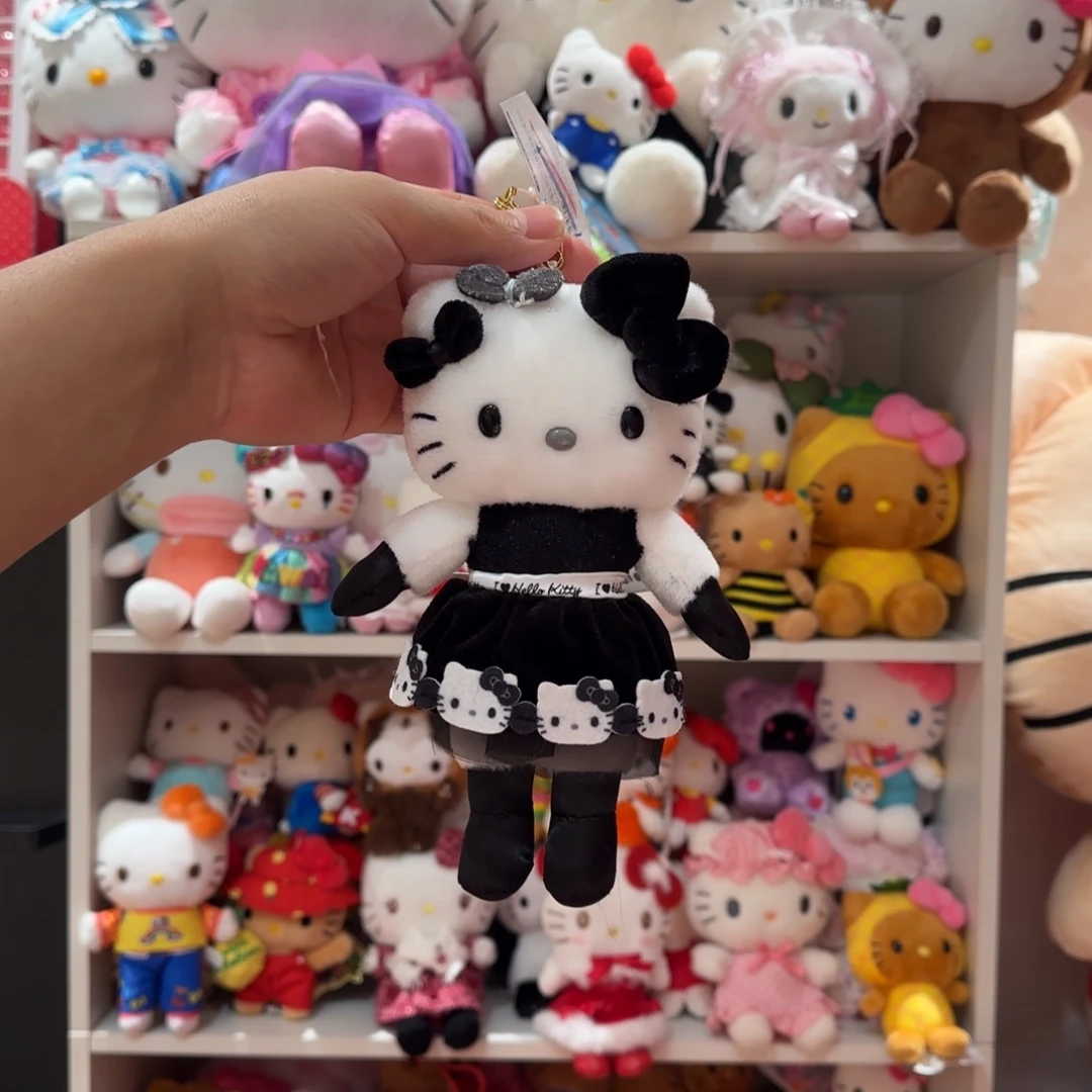 毛绒长腿黑白kt挂件