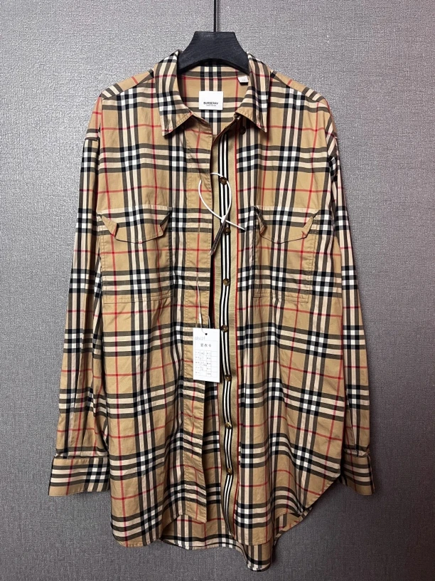 99新 BURBERRY/博柏利 彩虹条格纹衬衫