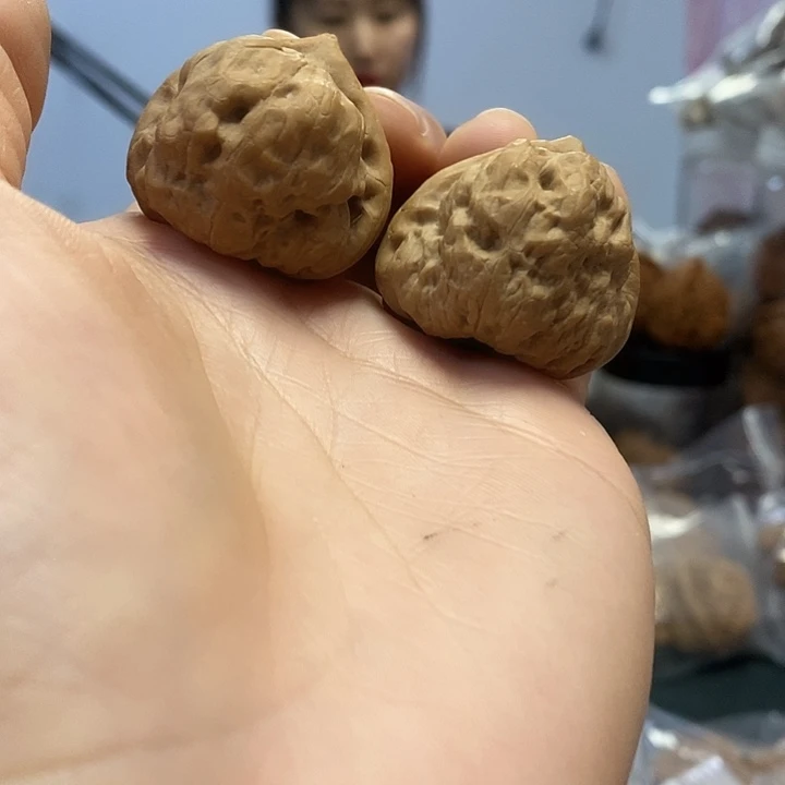 文玩核桃把件35三角古蝉