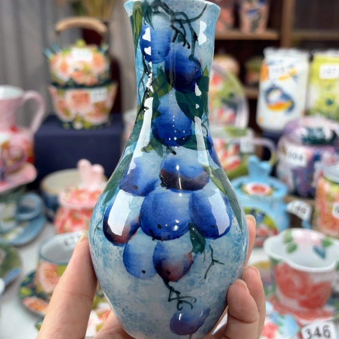 景德镇手绘高温釉下彩陶瓷茶具