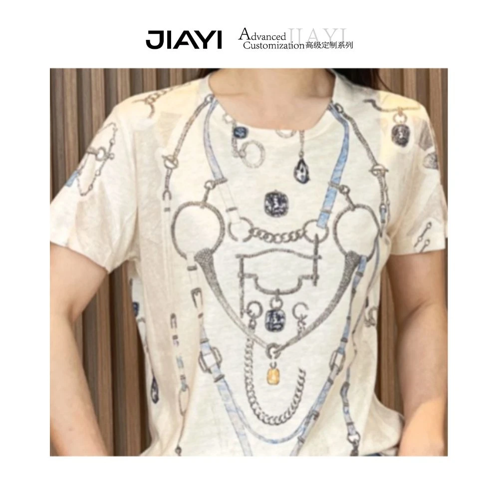 【嘉一】气质圆领显瘦百搭T恤 JYX-2025330