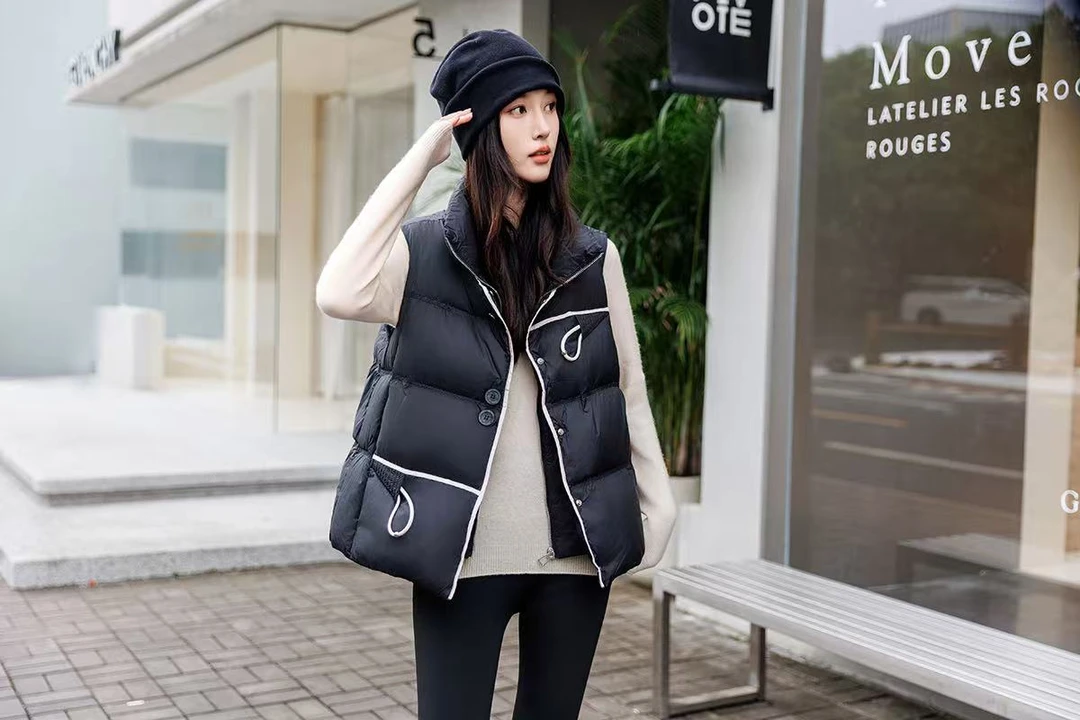 2024新款杭州女款羽羽马甲新国标90外套