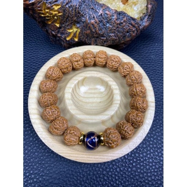 【金刚蓝色香灰琉璃款】手串卡13 A265