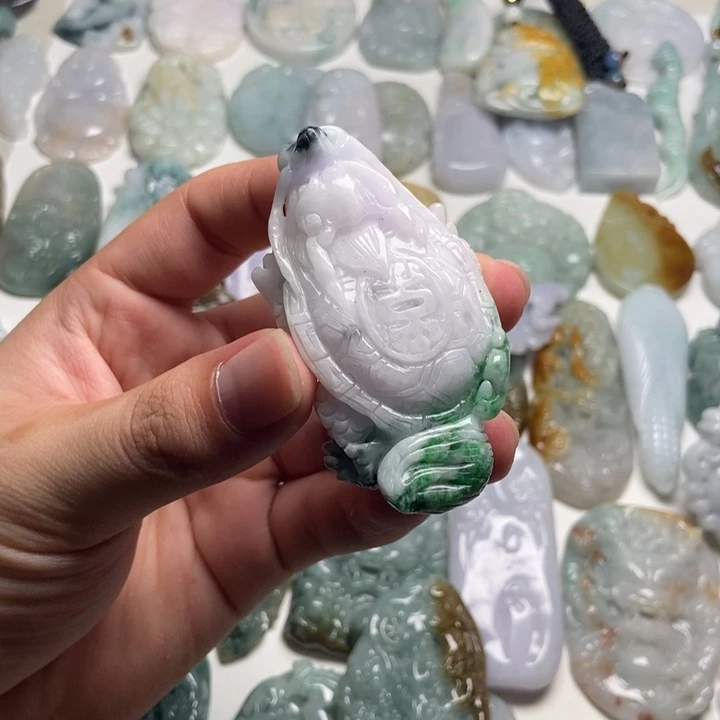 颈饰未镶嵌翡翠龙龟60