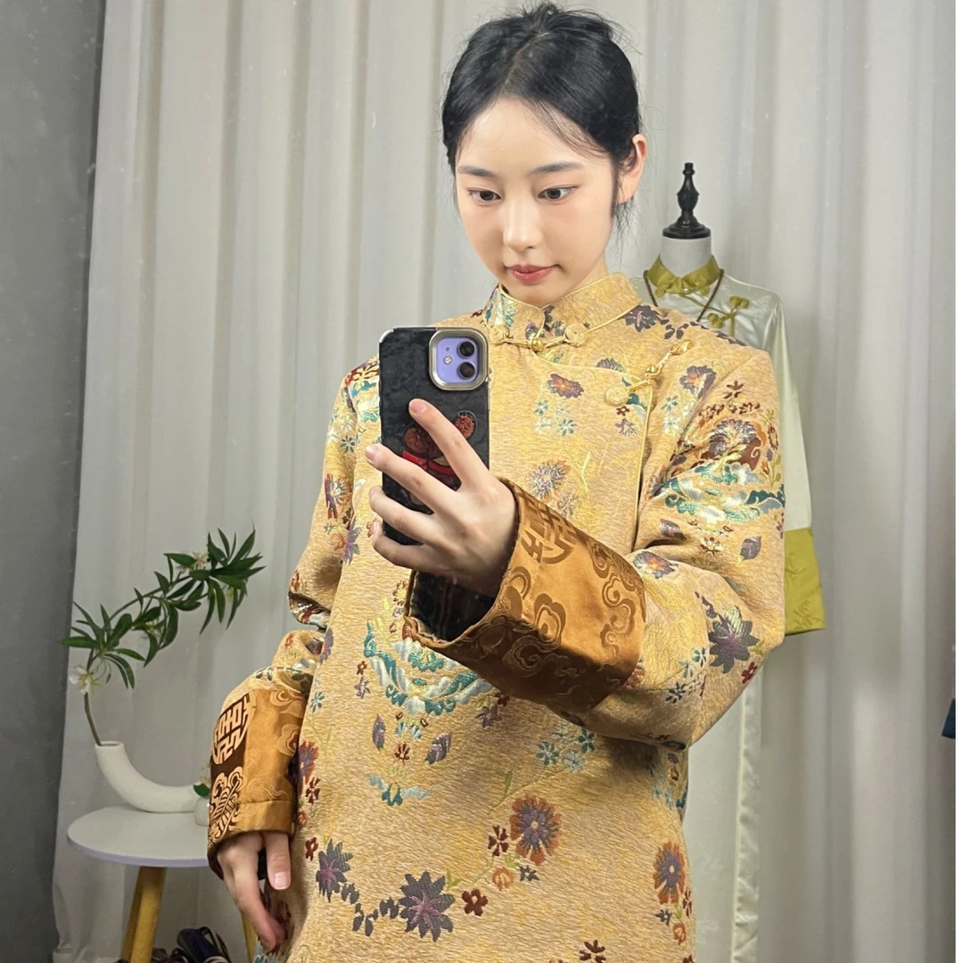 2025新款春秋藏式提花民族风秋冬复古新中式网红外套ins上衣时尚