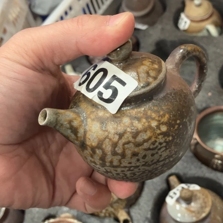 柴烧茶具茶杯大放漏