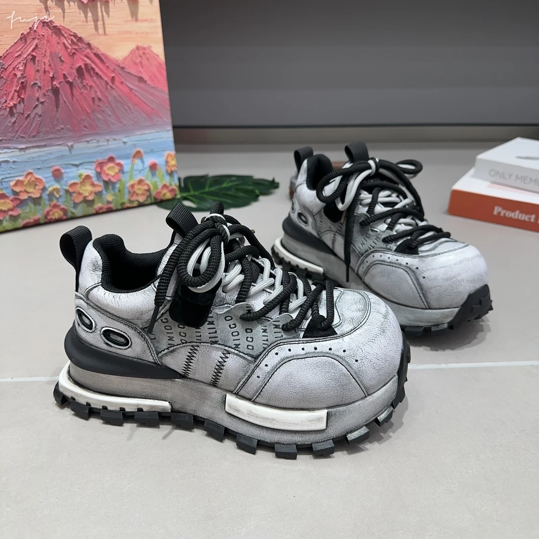 新百伦厚底增高轻便老爹鞋女2025秋季新款百搭休闲运动鞋阿甘鞋潮