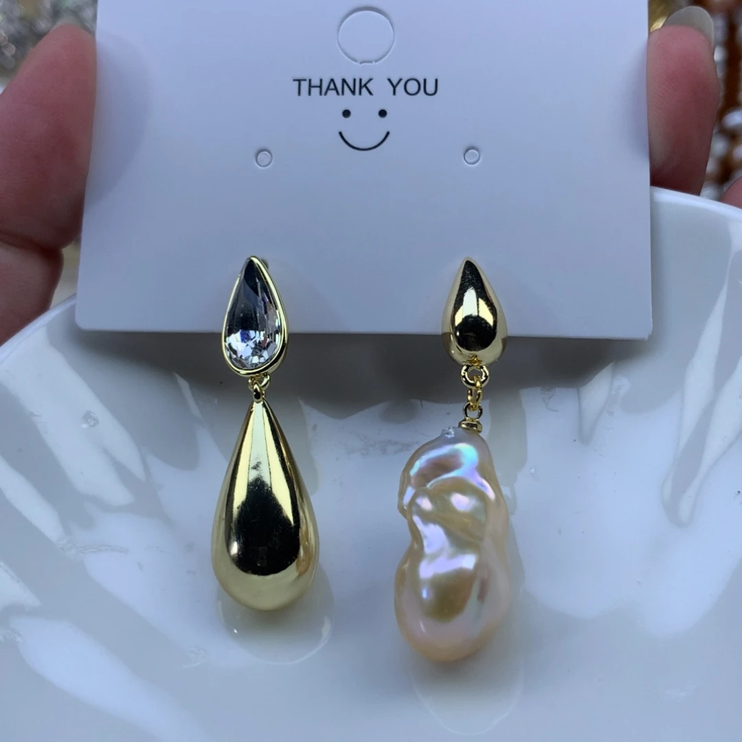 合金淡水珍珠耳环福利2685