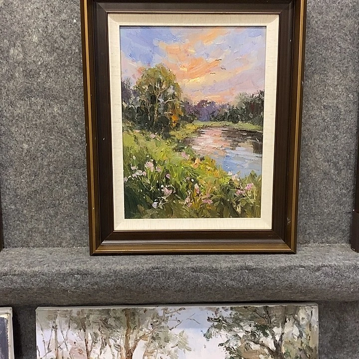 油画带外框画芯尺寸40x30cm