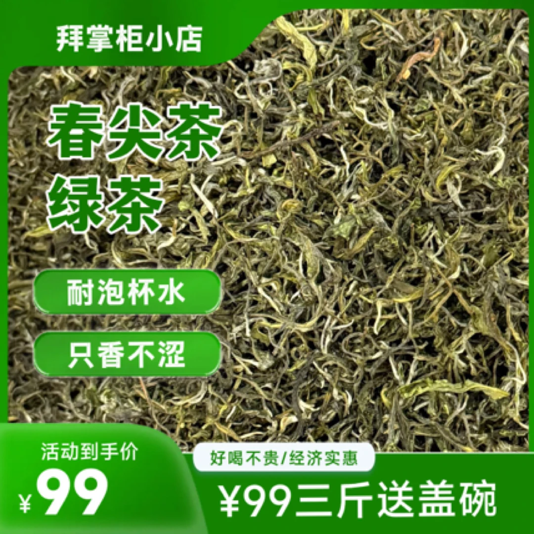 云南普洱春尖十号绿茶（送盖碗或送绿茶推荐杯子绿茶推荐