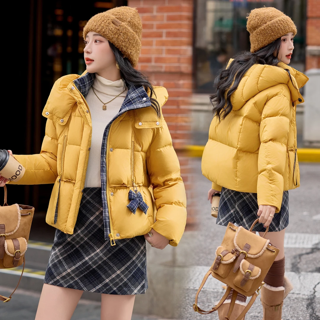 羽绒服女装2025冬装冬天衣服冬季百搭白鸭绒加厚小个子羽绒衣外套