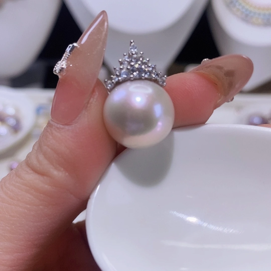 淡水珍珠颈饰银S925镶嵌