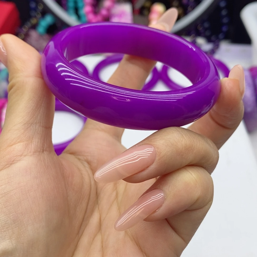 非金属珐琅1992804主播推荐帝王紫凝胶果冻59圈口