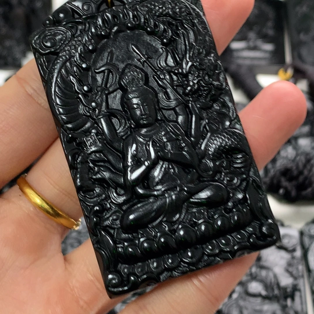 天然a货钢琴黑挂件