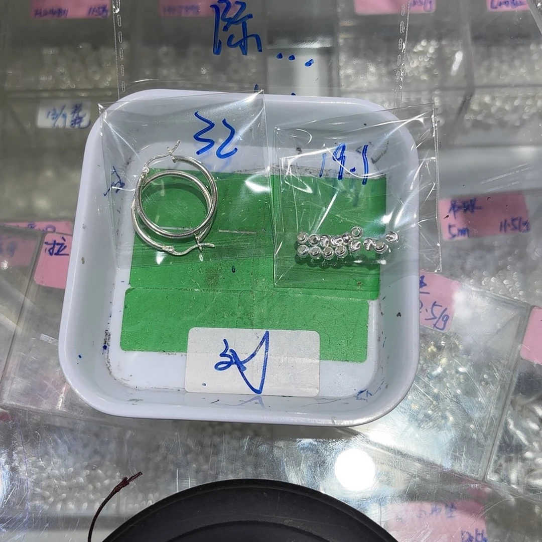 玻璃足银银配件银配件