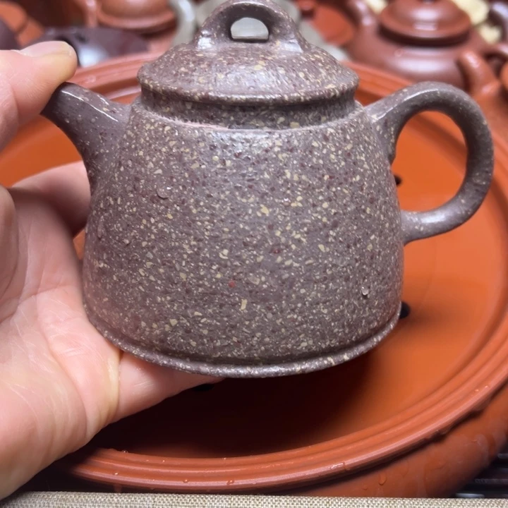 紫砂茶壶?****?宜兴原矿龙背青