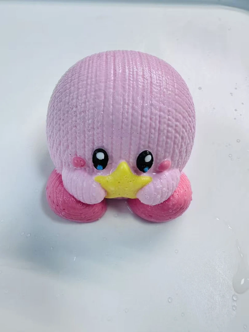 食品级硅胶纯手工制作捏捏-捏捏玩具星之卡比（默认微瑕）