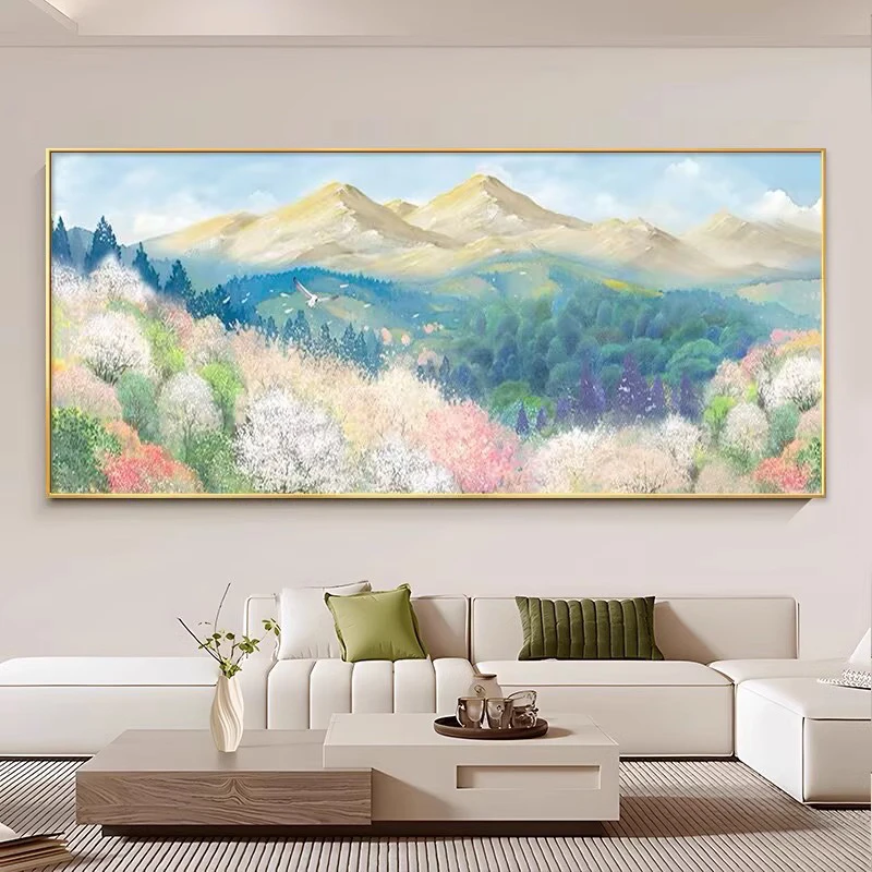 新款钻石贴画简约风景手工点贴钻十字绣水钻背有靠山钻石绣十字绣