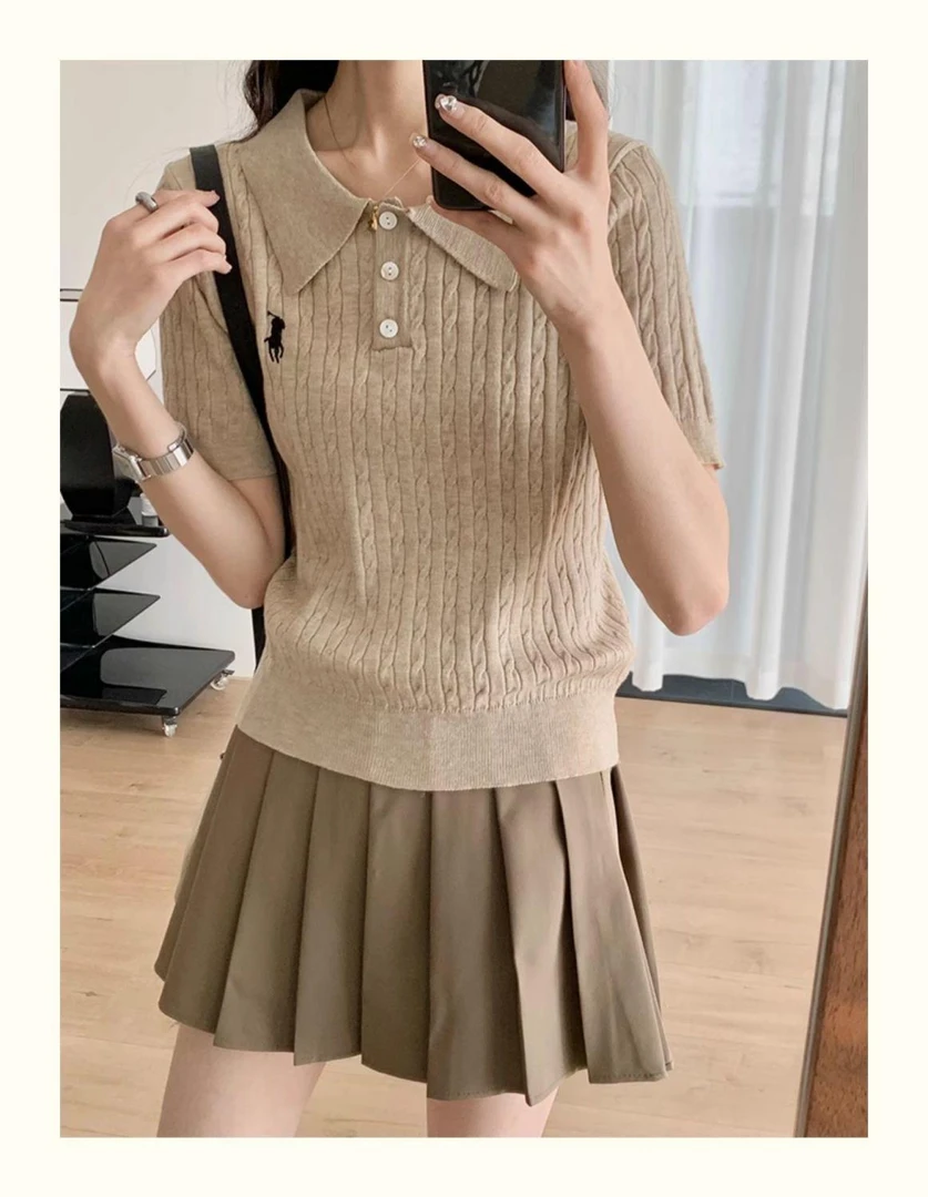 2025女夏针织短袖背心薄款夏季小香风