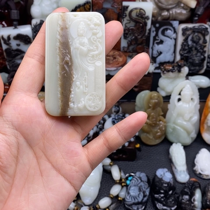 和田玉未镶嵌手链