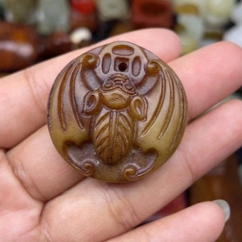 和田玉未镶嵌颈饰56