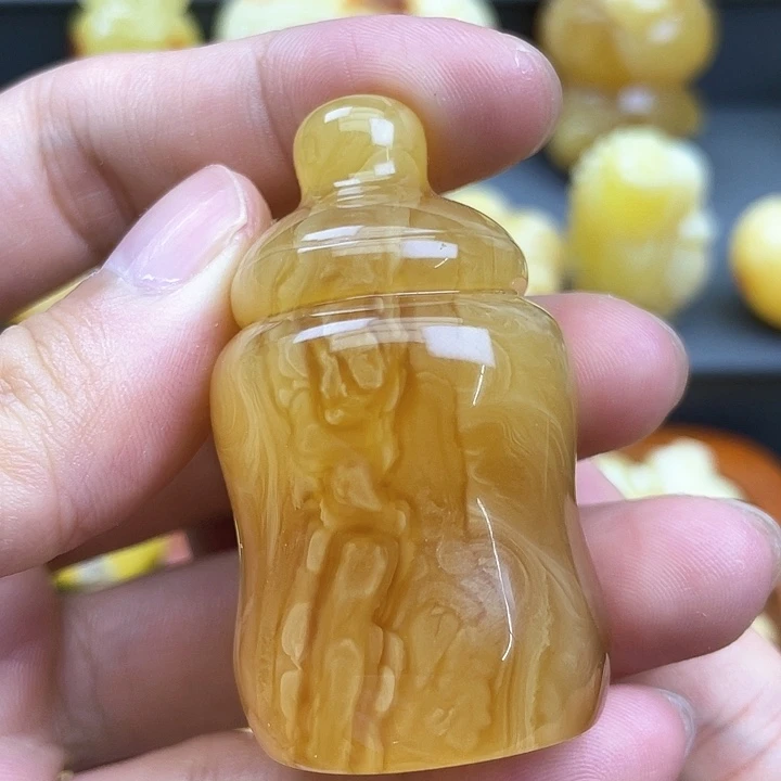 琥珀裸石未镶嵌蜜蜡