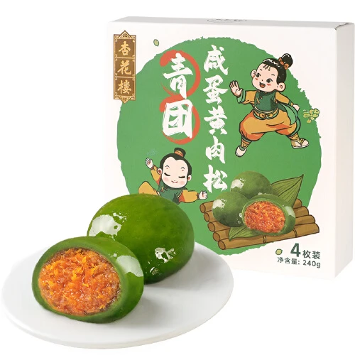 杏花楼咸蛋黄肉松青团 240g