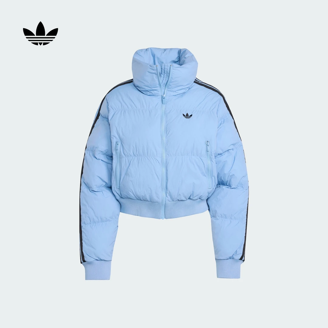 adidas/阿迪达斯女子舒适宽松短款运动保暖棉服面包服JX2969