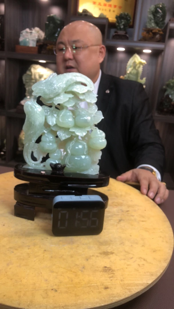 蛇纹石玉（覆膜）摆件原创作品