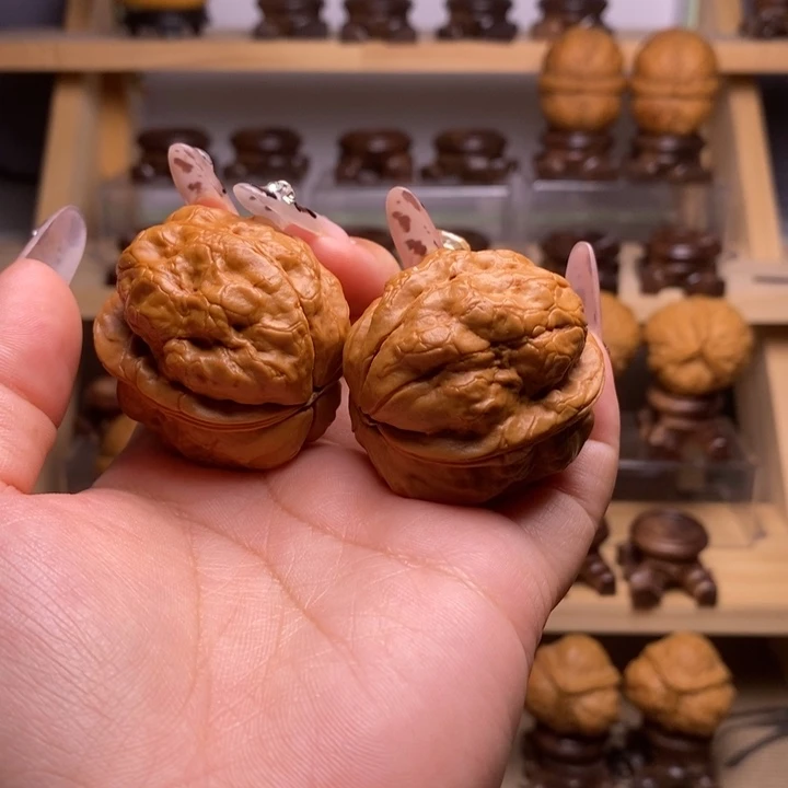 吊坠文玩核桃40金蟾疙瘩包52克Y07