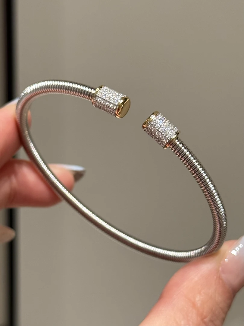 【Tubogas】18K金天然钻手镯