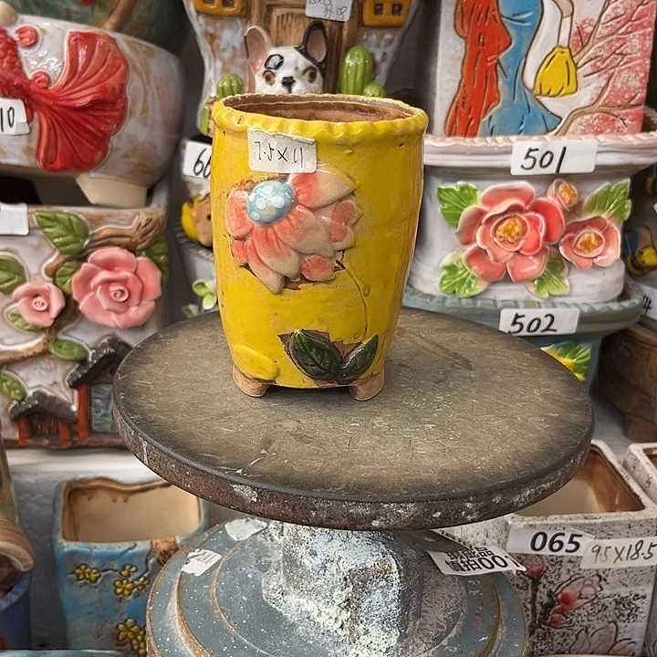 粗陶材质多肉花盆