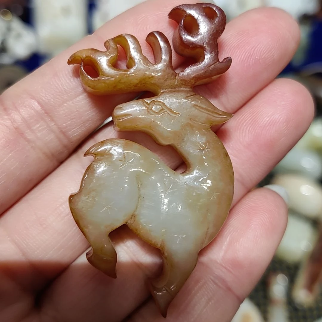 和田玉车挂未镶嵌