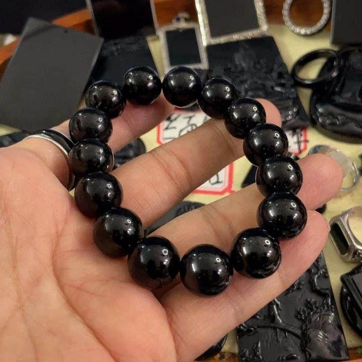 翡翠手链未镶嵌墨翠13